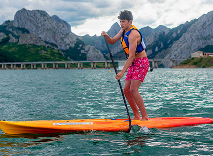 paddlesurf en el pantano de riaño